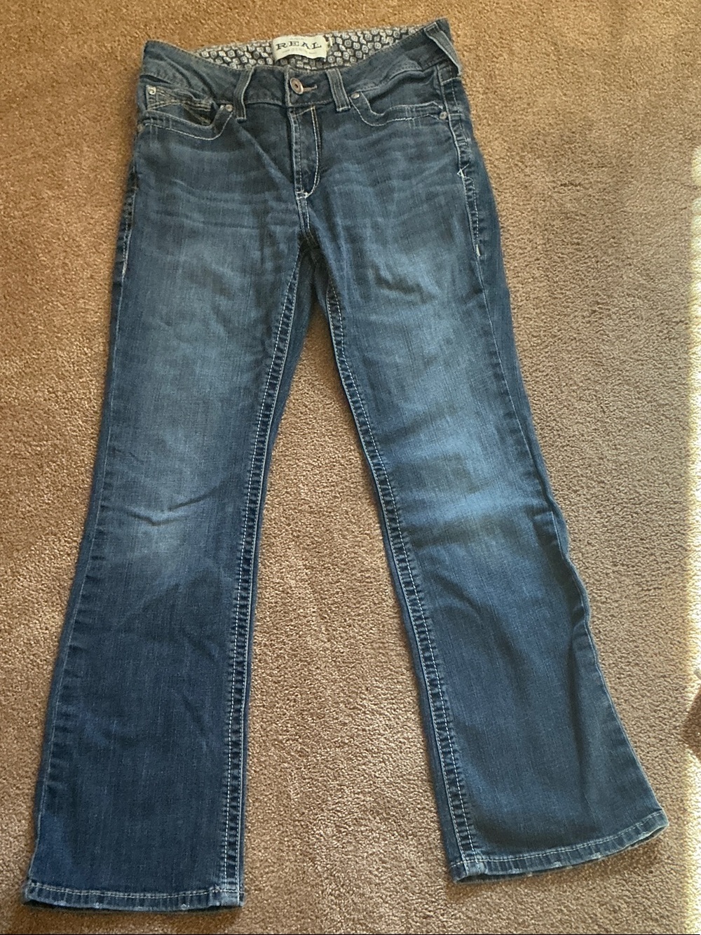 Ariat Women's Flare Jeans in Dark Blue Wash